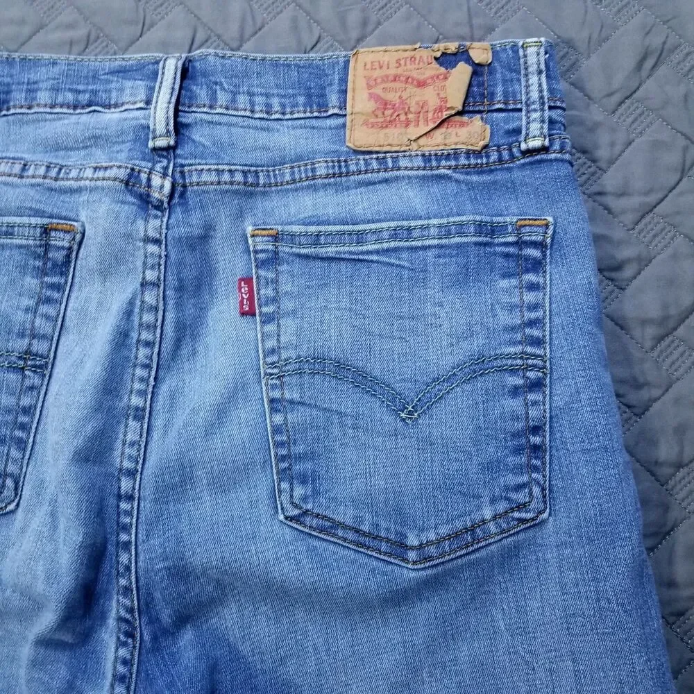 Levis Jeans Mens 33X30 Blue 510 Slim Straight‎ Dark Wash American Denim Workwear
